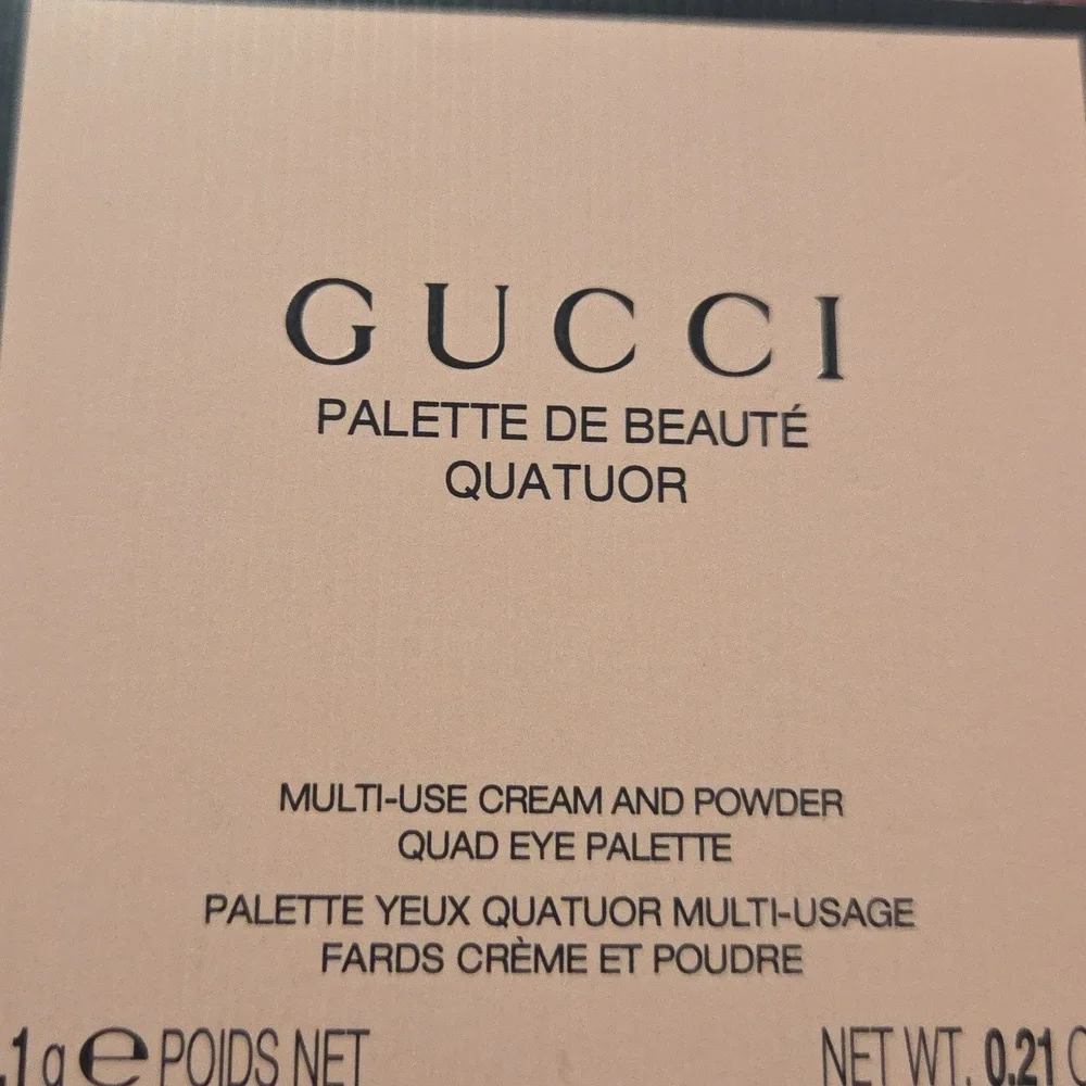 Gucci Mirror And Multi-Use Cream Quad Palette Retail $89 Nib